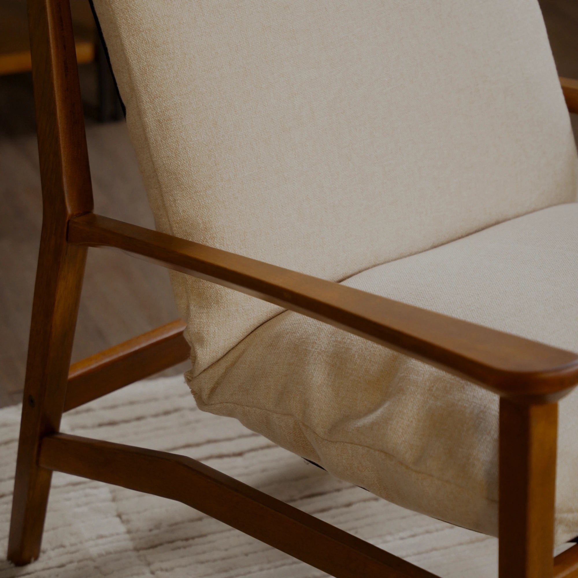 Mid Century Lounge Chair + Ottoman