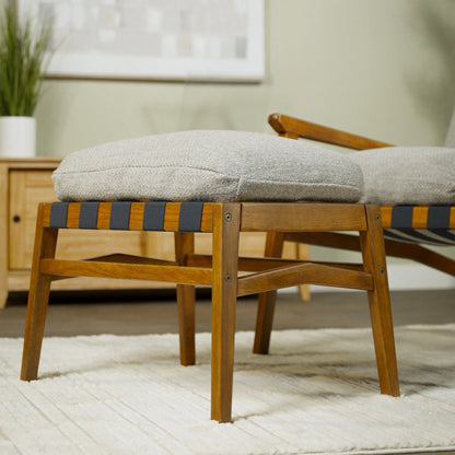 Mid Century Rocking Chair + Ottoman