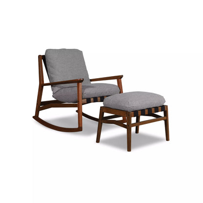 Mid Century Rocking Chair + Ottoman