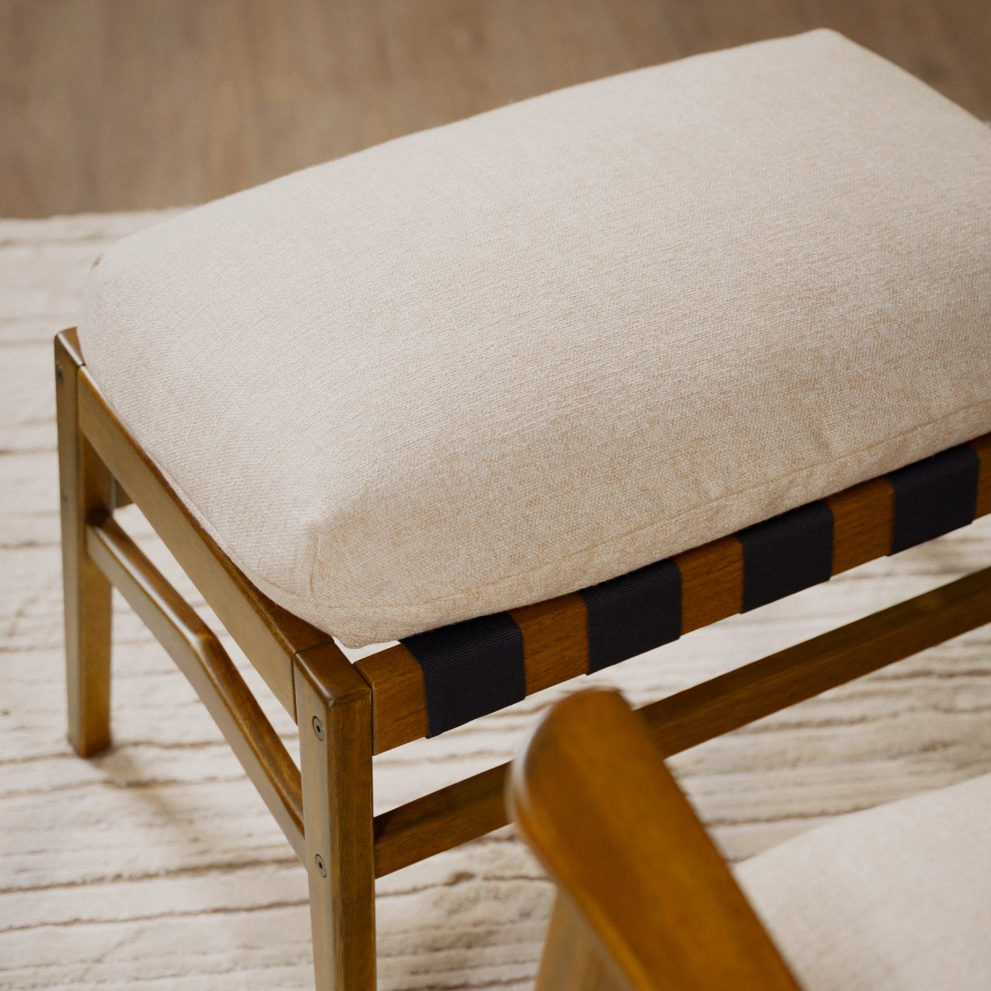 Mid Century Rocking Chair + Ottoman