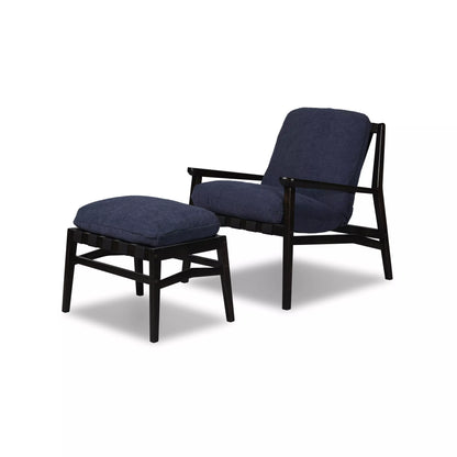 Mid Century Lounge Chair + Ottoman