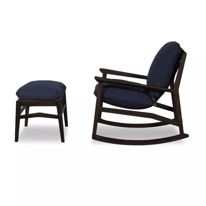 Mid Century Rocking Chair + Ottoman