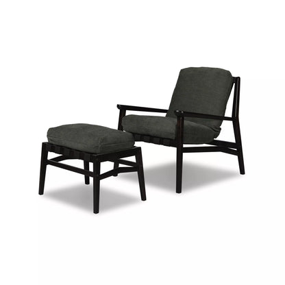 Mid Century Lounge Chair + Ottoman