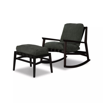 Mid Century Rocking Chair + Ottoman