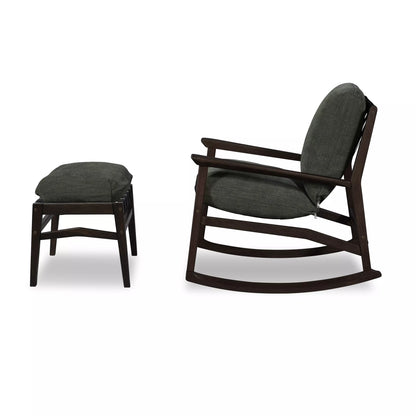 Mid Century Rocking Chair + Ottoman
