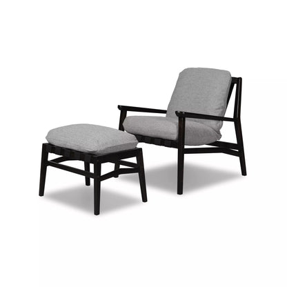 Mid Century Lounge Chair + Ottoman