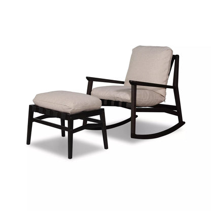 Mid Century Rocking Chair + Ottoman