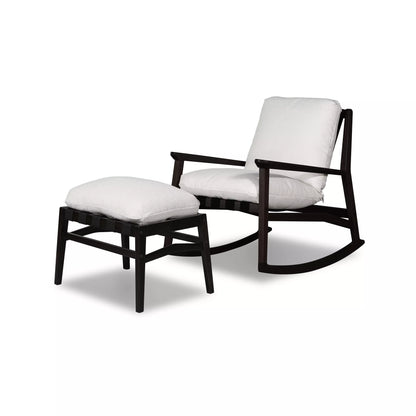 Mid Century Rocking Chair + Ottoman