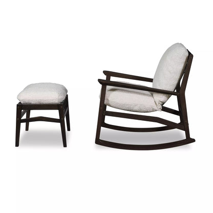 Mid Century Rocking Chair + Ottoman