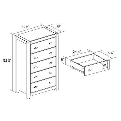 Montauk 5-Drawer Chest