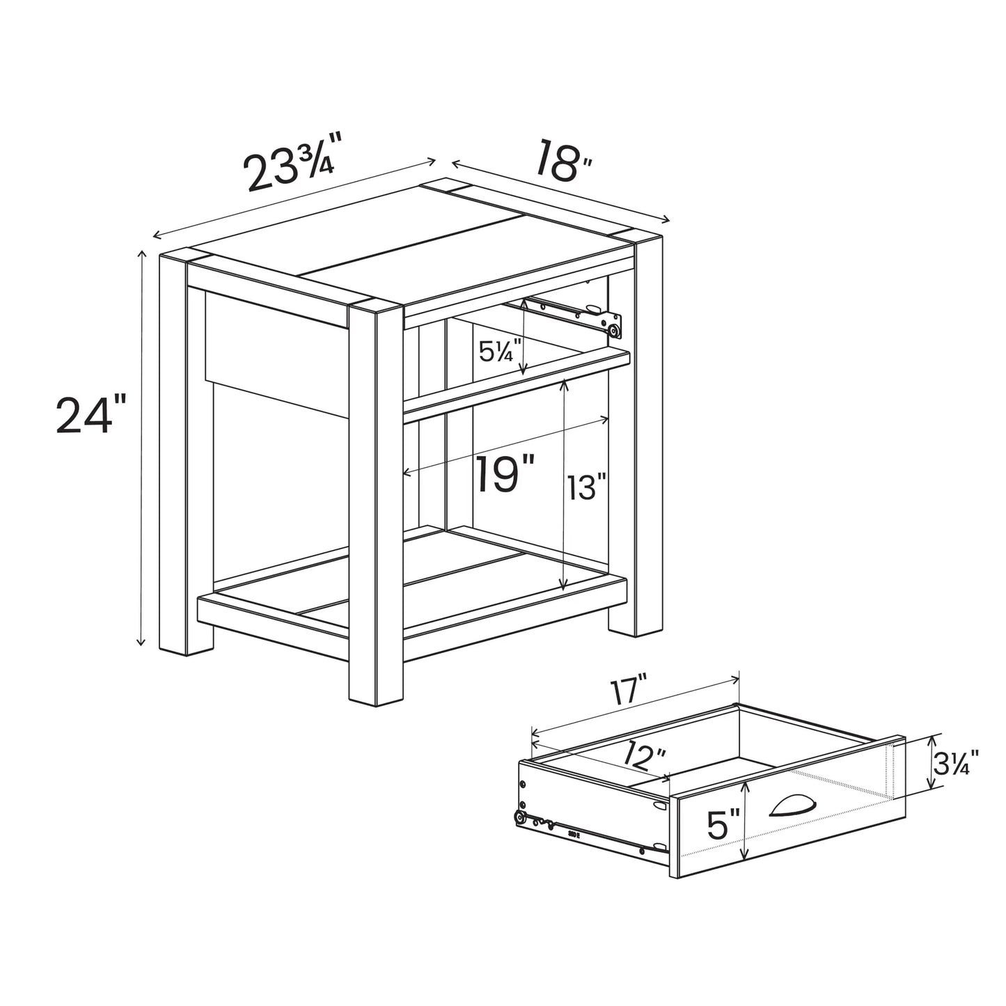 Montauk End Table