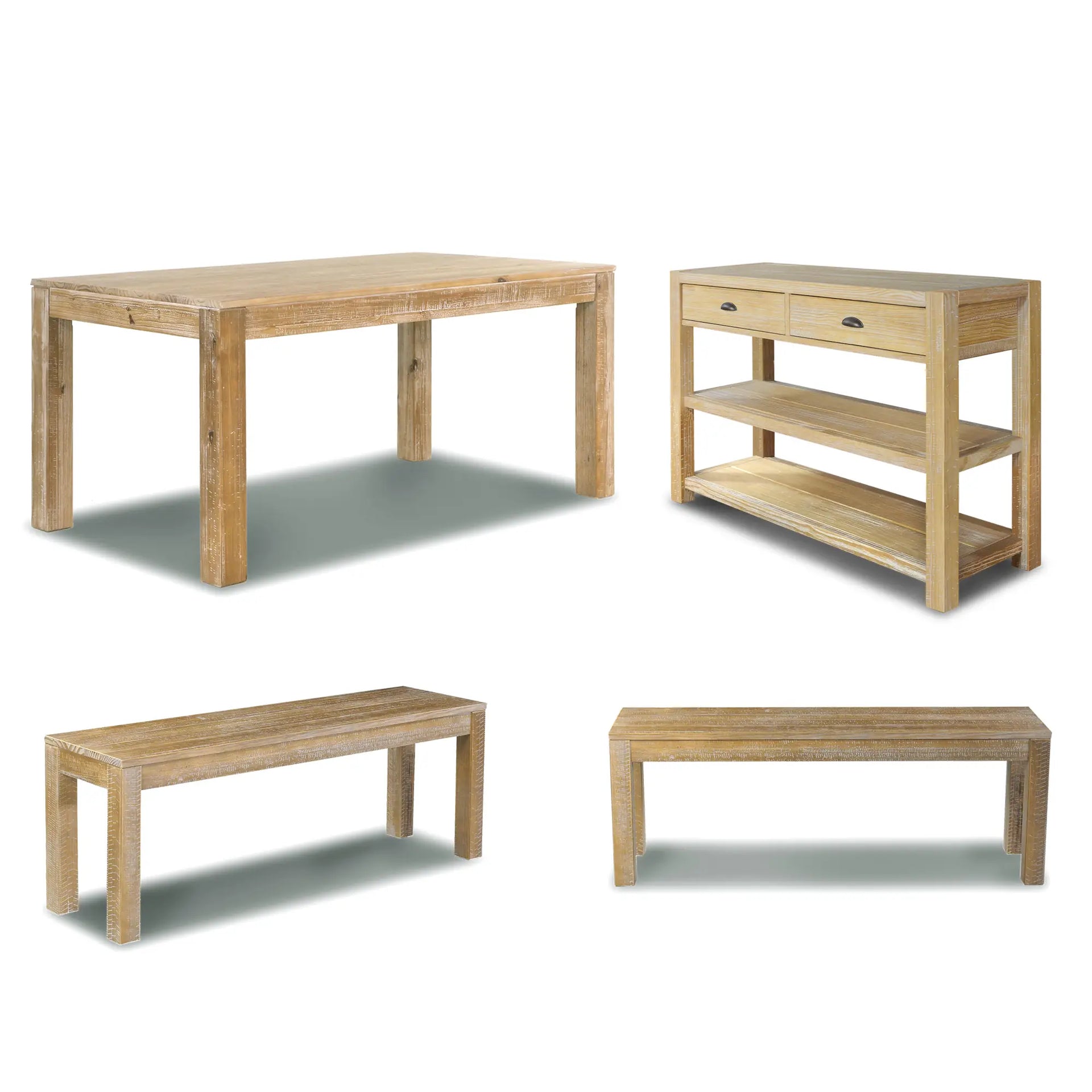 Montauk Dining Bundle (4-Piece) – Grain Wood Furniture