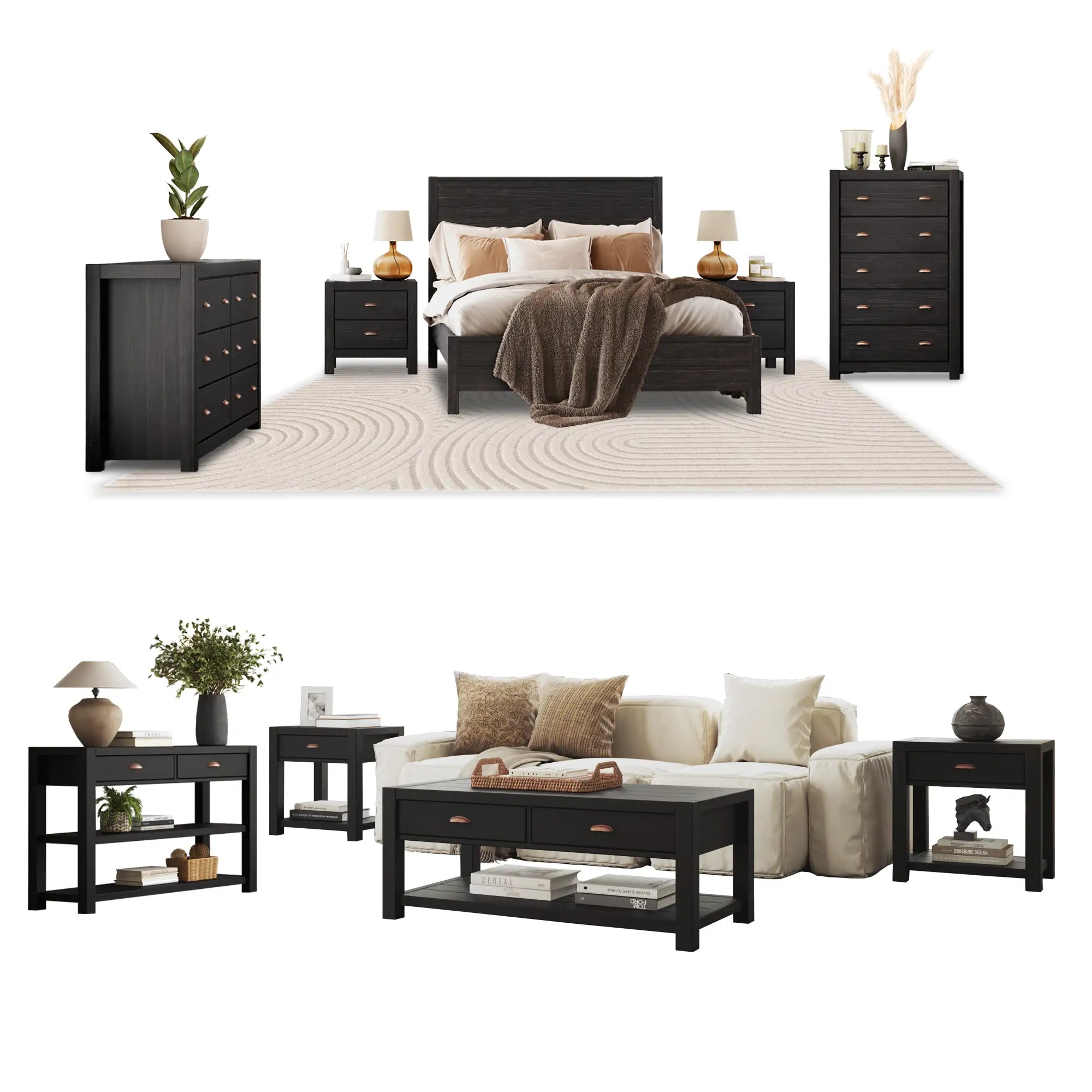 Montauk Bedroom + Living Room Set