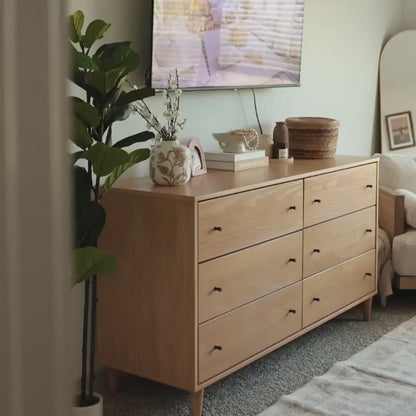 Mid Century 6-Drawer Dresser