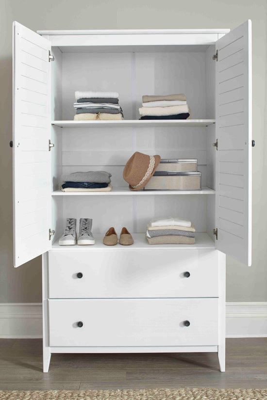 Greenport 2Door Wardrobe Grain Wood Furniture