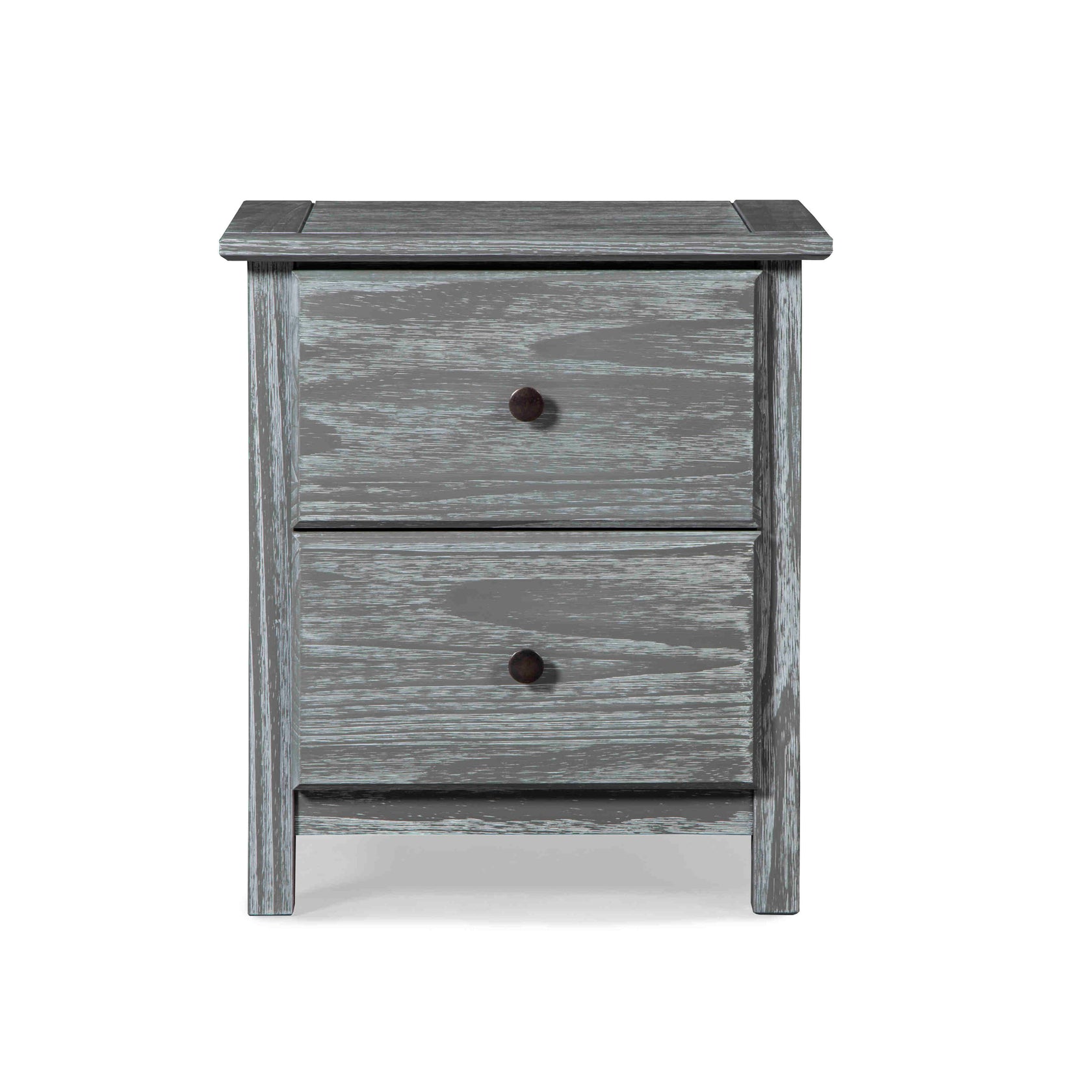 Greenport 2Drawer Nightstand Grain Wood Furniture