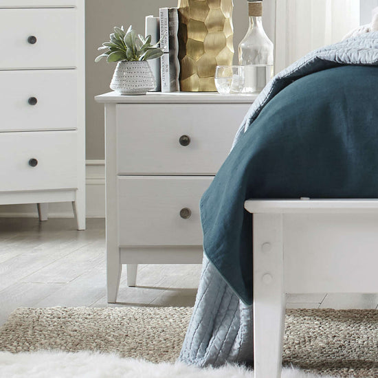 Greenport 2Drawer Nightstand Grain Wood Furniture
