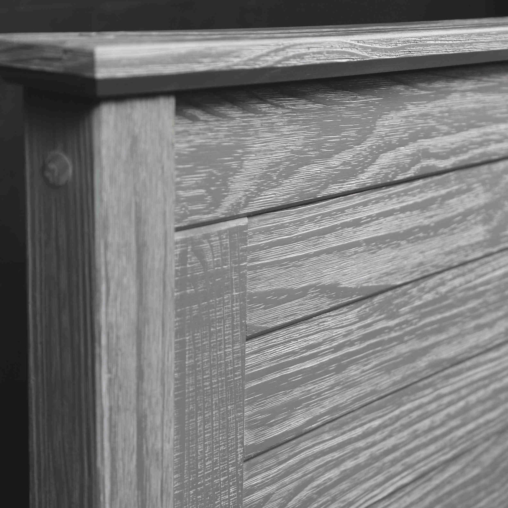 Greenport Louvered Platform Bed Grain Wood Furniture