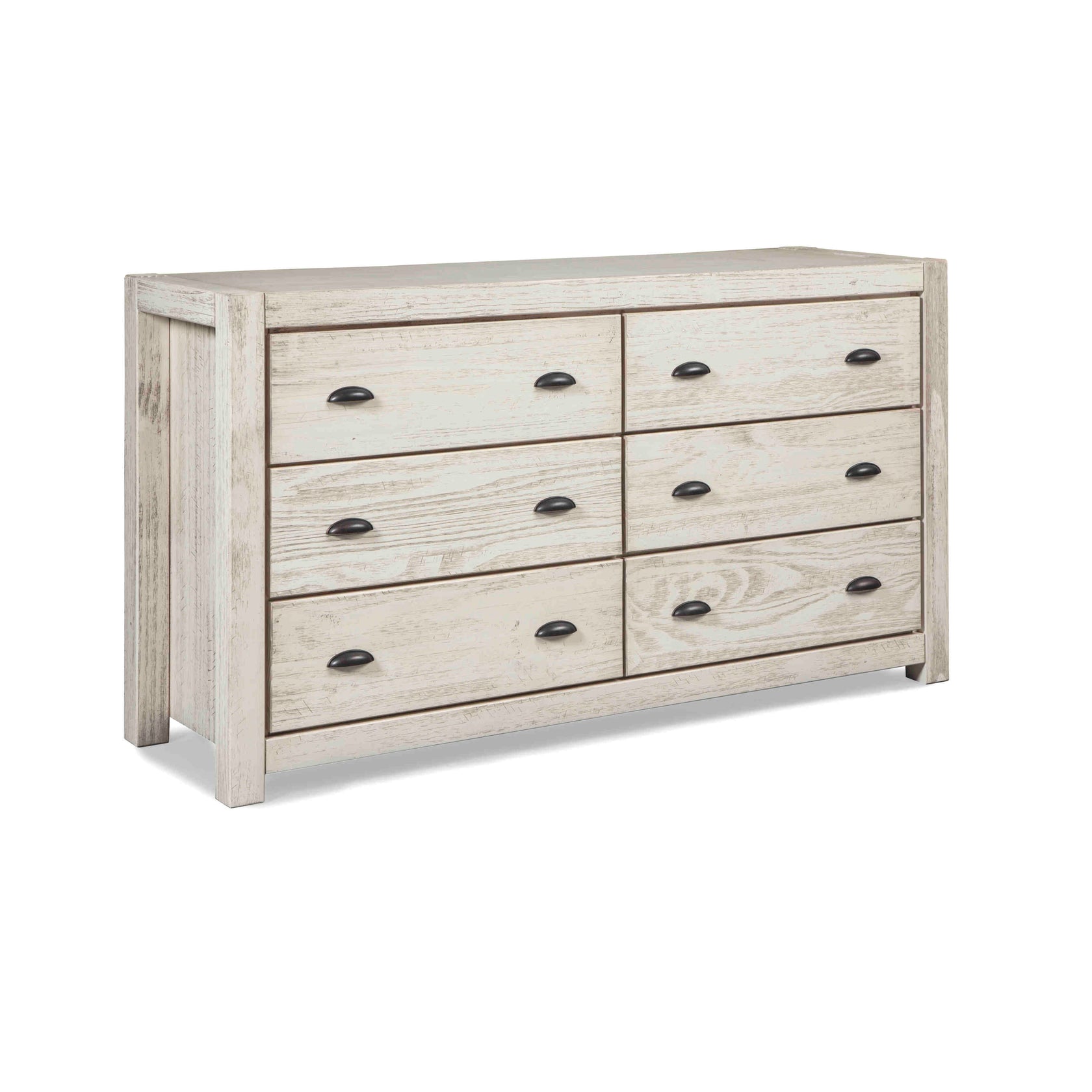 Montauk 6Drawer Dresser Grain Wood Furniture