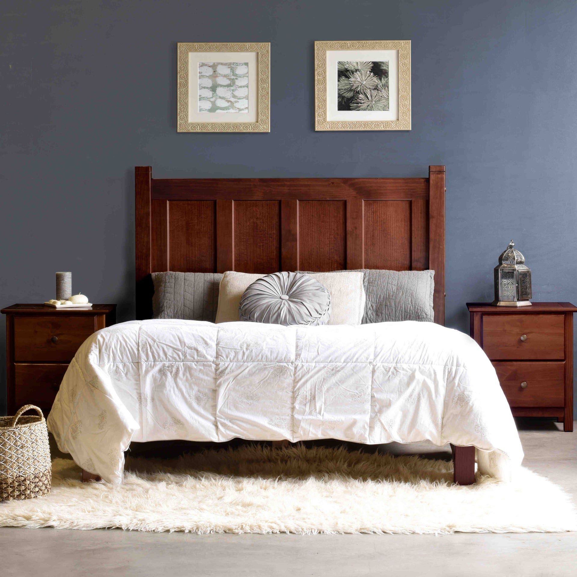 Shaker Panel Platform Bed - Expresso / Queen