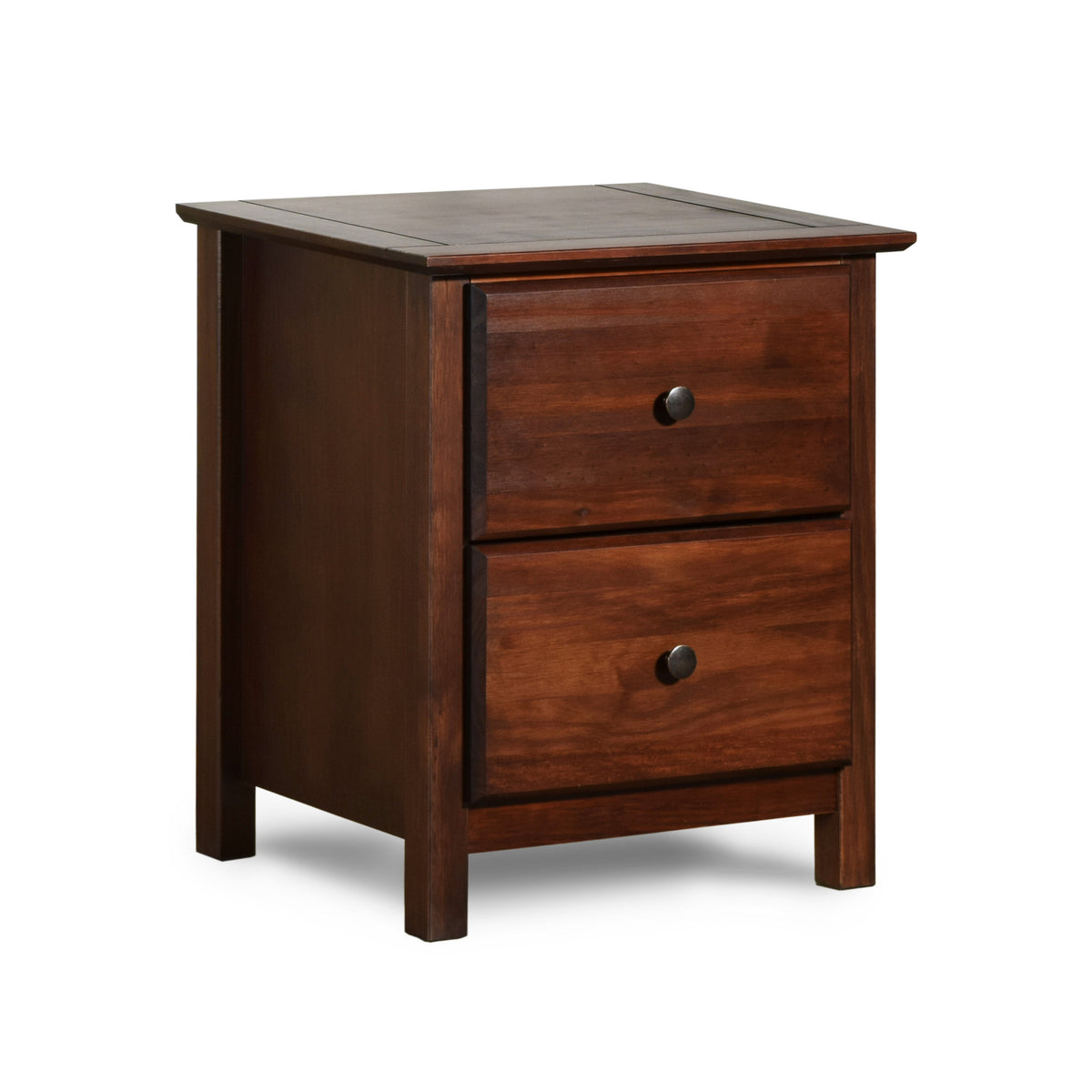 Shaker 2-Drawer Nightstand – Grain Wood Furniture