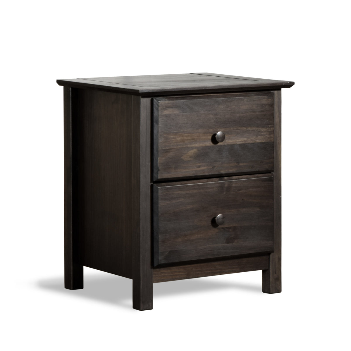 Shaker 2-Drawer Nightstand – Grain Wood Furniture