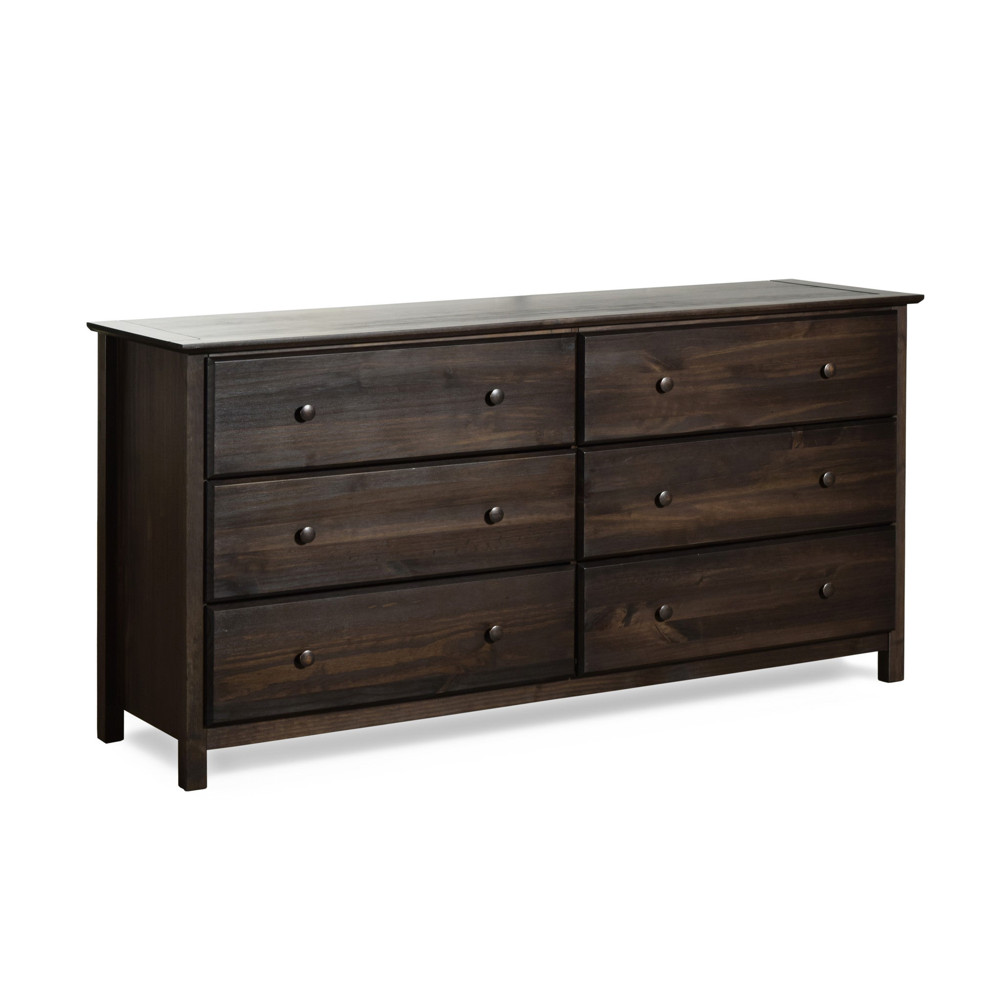 Grain wood furniture shaker deals 6 drawer dresser