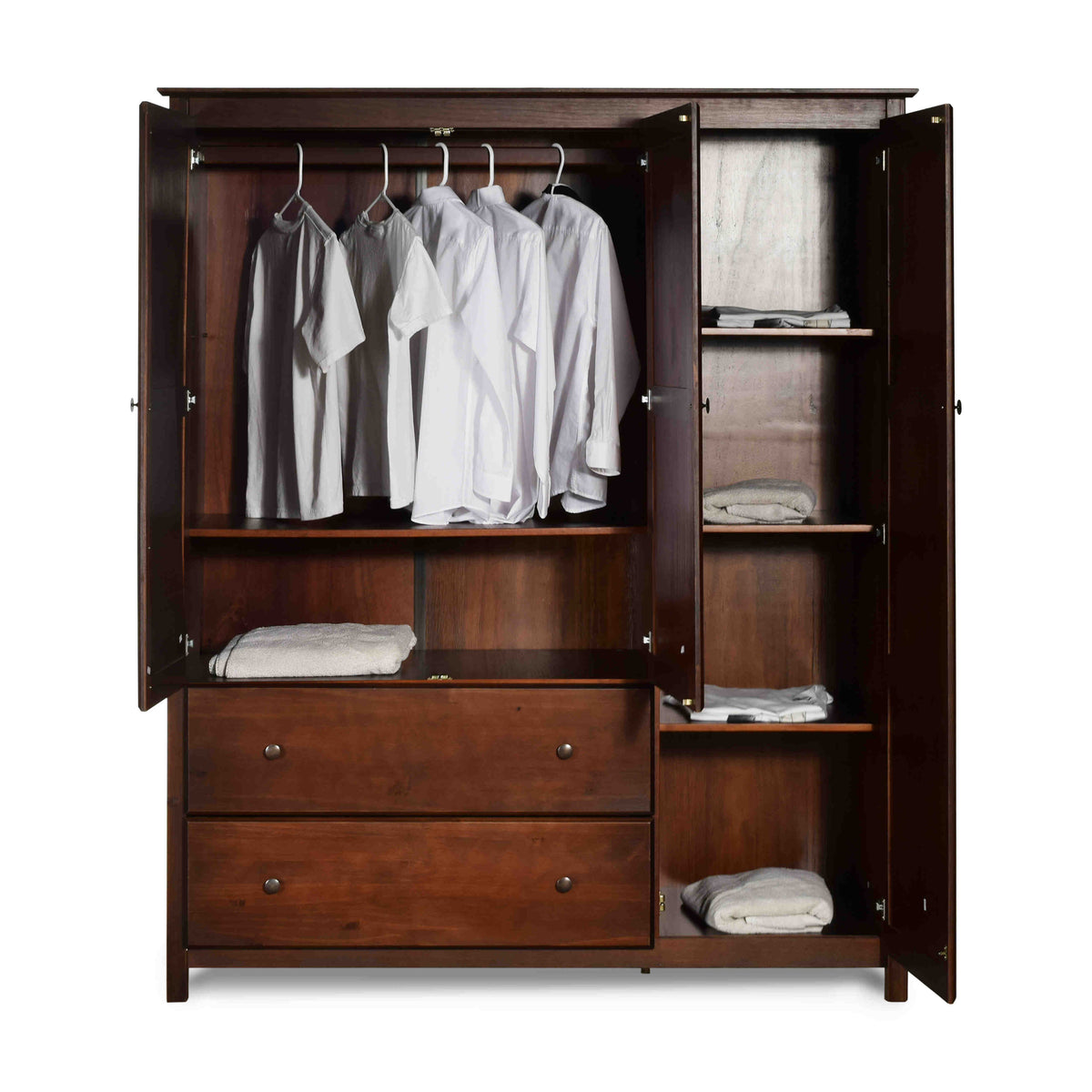 Shaker 3-Door Wardrobe – Grain Wood Furniture