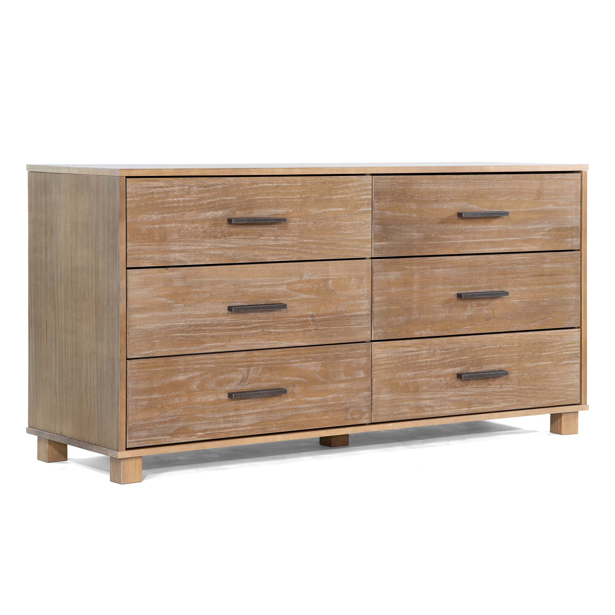 Grain wood furniture shaker deals 6 drawer dresser