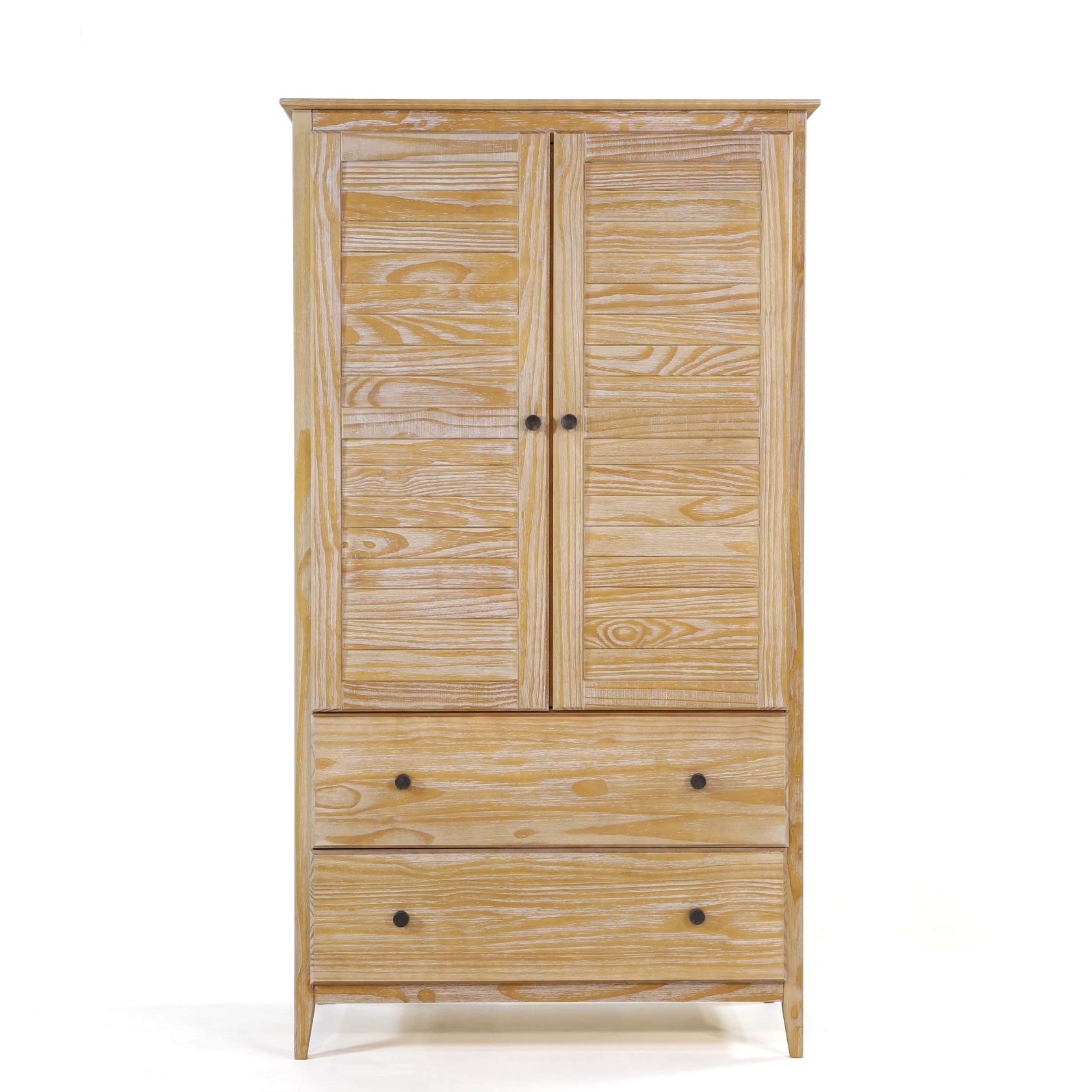 Greenport 2Door Wardrobe Grain Wood Furniture