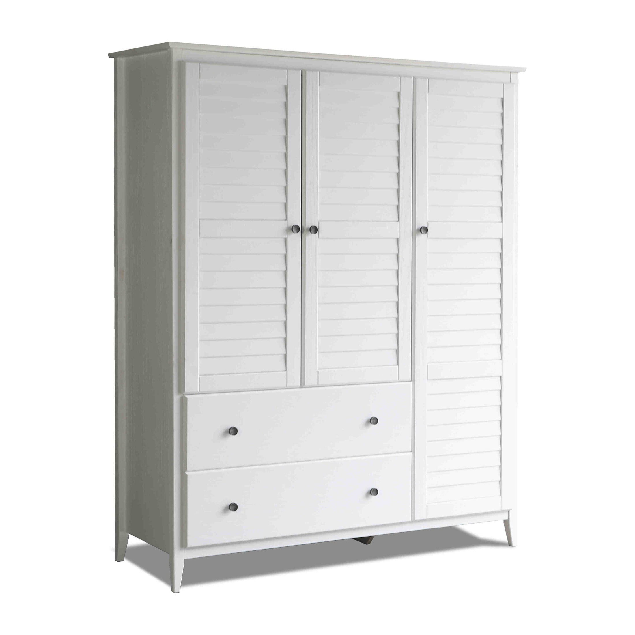Greenport 3Door Wardrobe Grain Wood Furniture