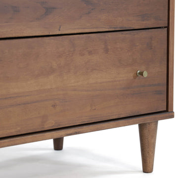 Mid Century 6-Drawer Dresser  Grain Wood Furniture