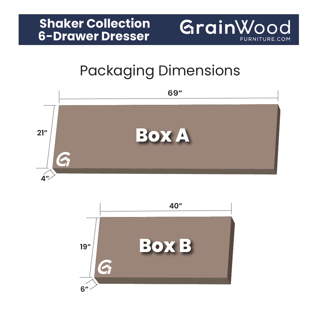 Shaker 6-Drawer Dresser