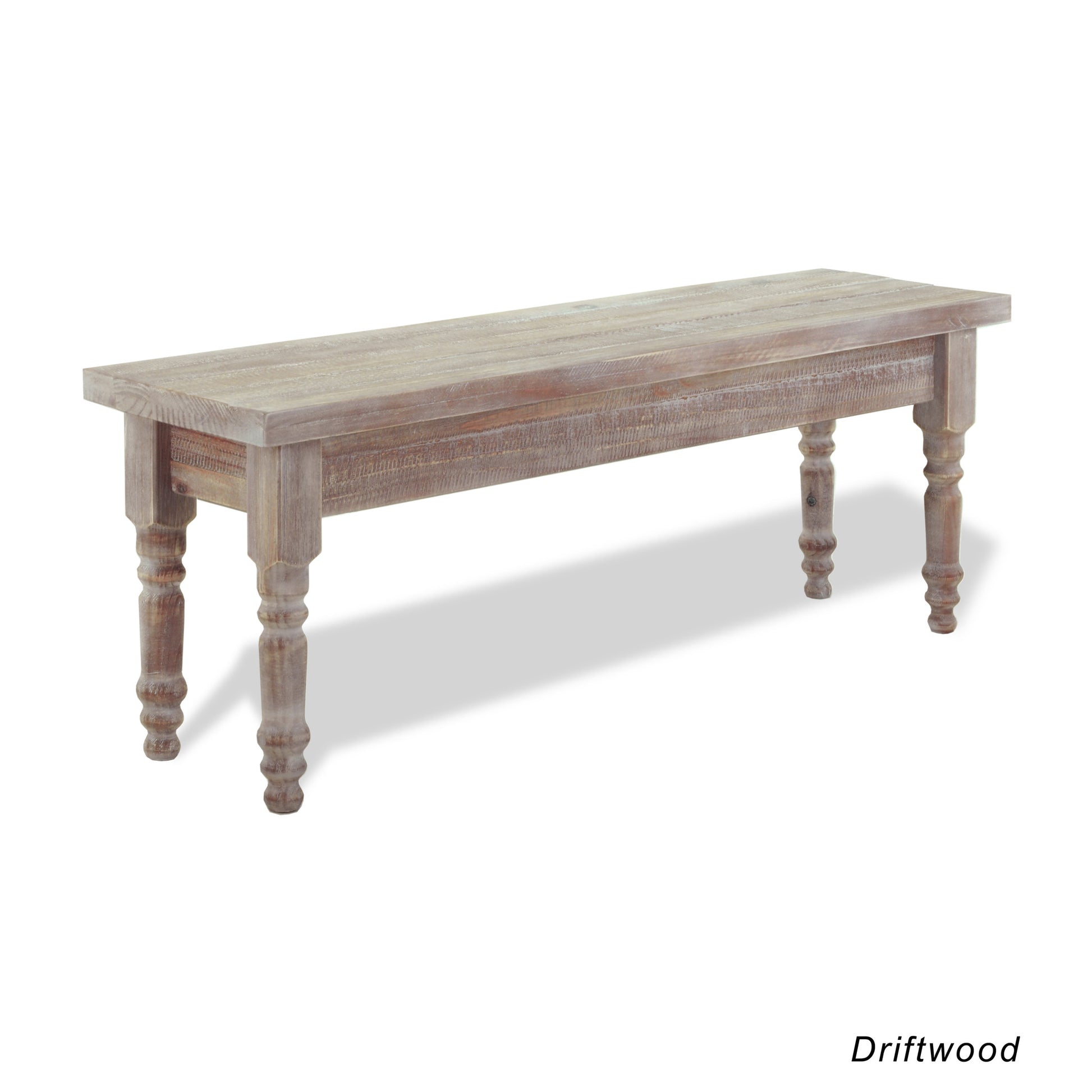 Valerie Solid Wood Bench - Driftwood - Grain Wood Furniture - 2
