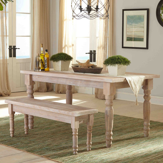 Valerie Table & Bench Dining Set (3-Piece)